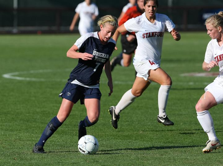 023NCAA BYU vs Stanford-.JPG - 2009 NCAA Women's Soccer Championships second round, Brigham Young University vs. Stanford. Stanford wins 2-0 and advances to the round of 16.